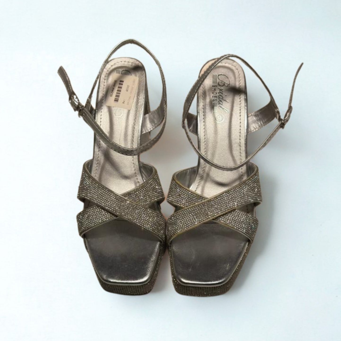 Elegant Bridal Strappy Sandals for Women – Comfortable Block Heel Party & Wedding Footwear