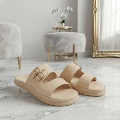 Double-Buckle Medicated Slides