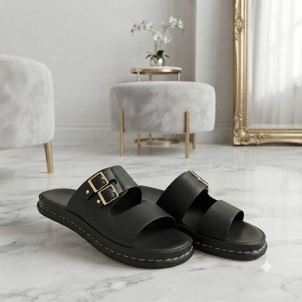 Double-Buckle Medicated Slides