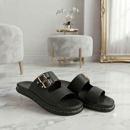 Double-Buckle Medicated Slides