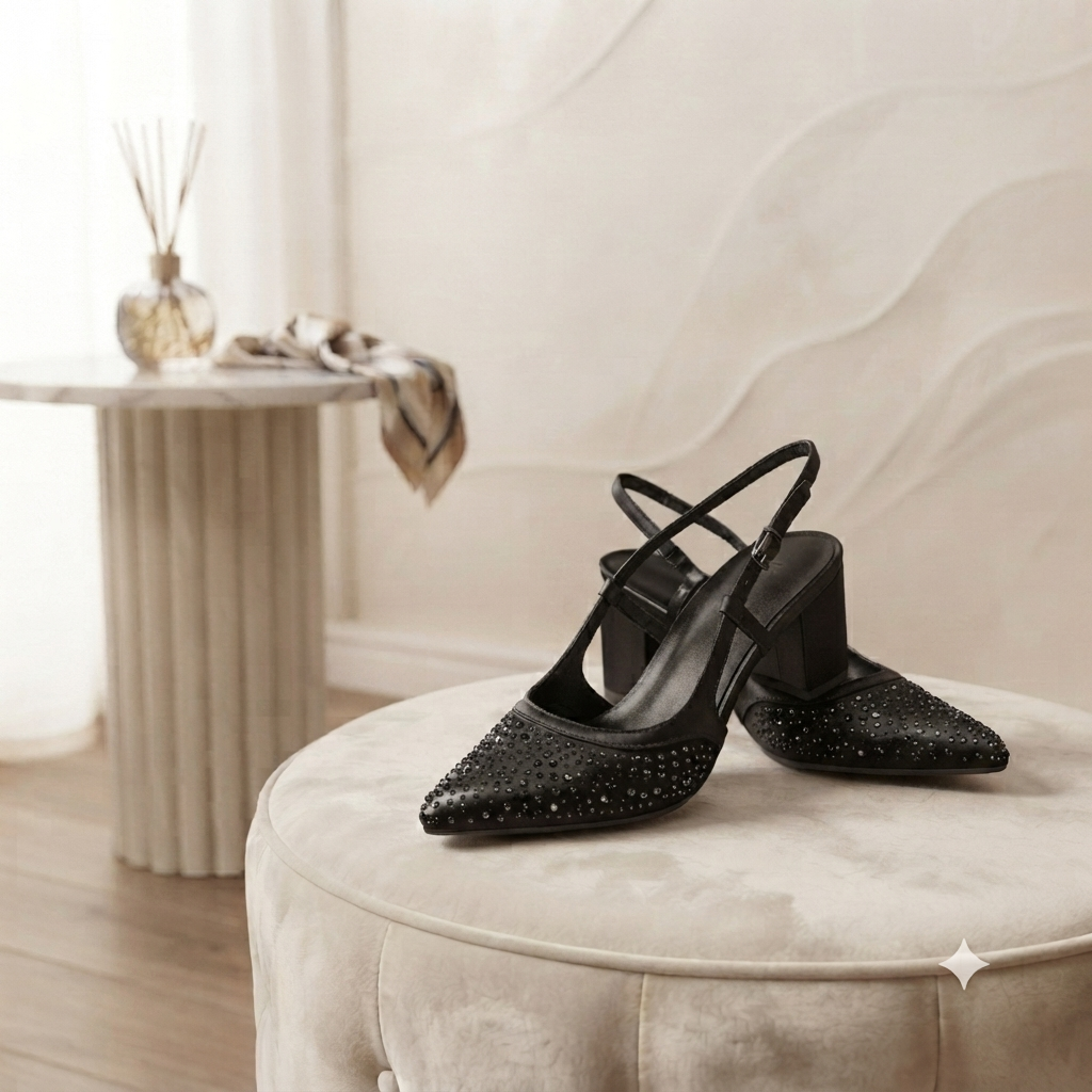 Block Heel Slingback Pump