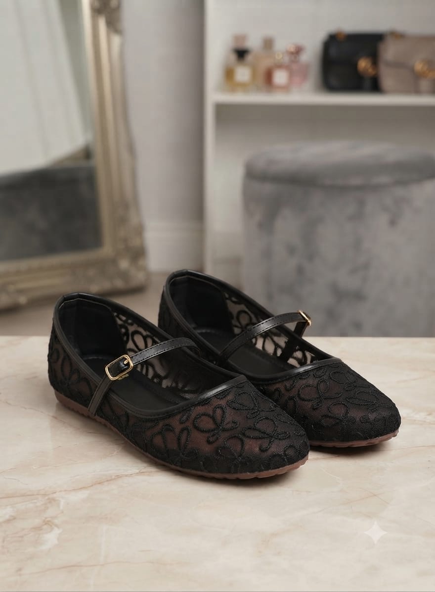 Breathable Mary Jane Flats
