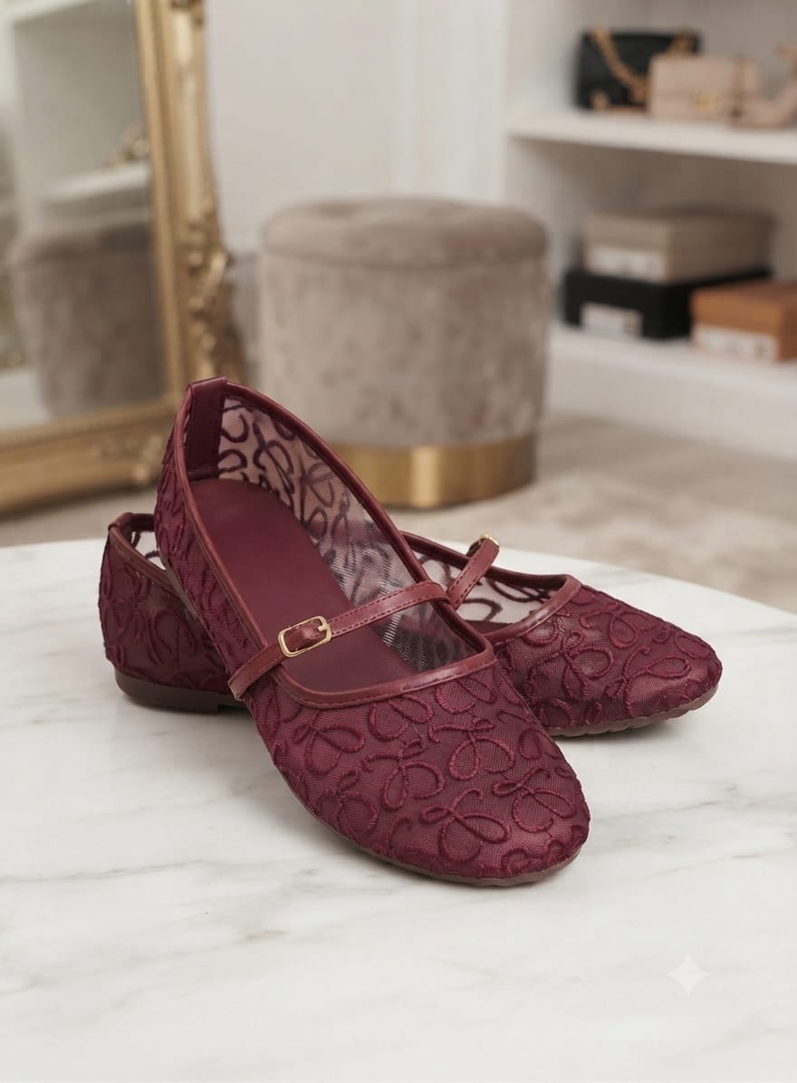 Breathable Mary Jane Flats