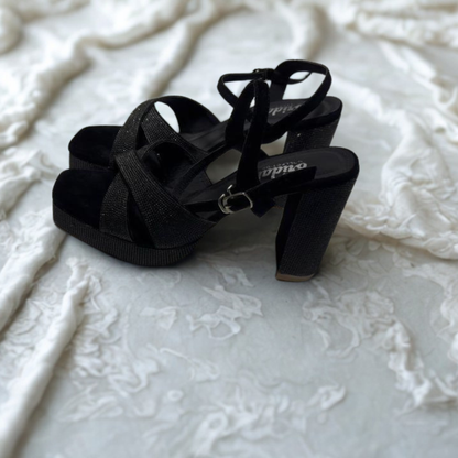 Elegant Bridal Strappy Sandals for Women – Comfortable Block Heel Party & Wedding Footwear