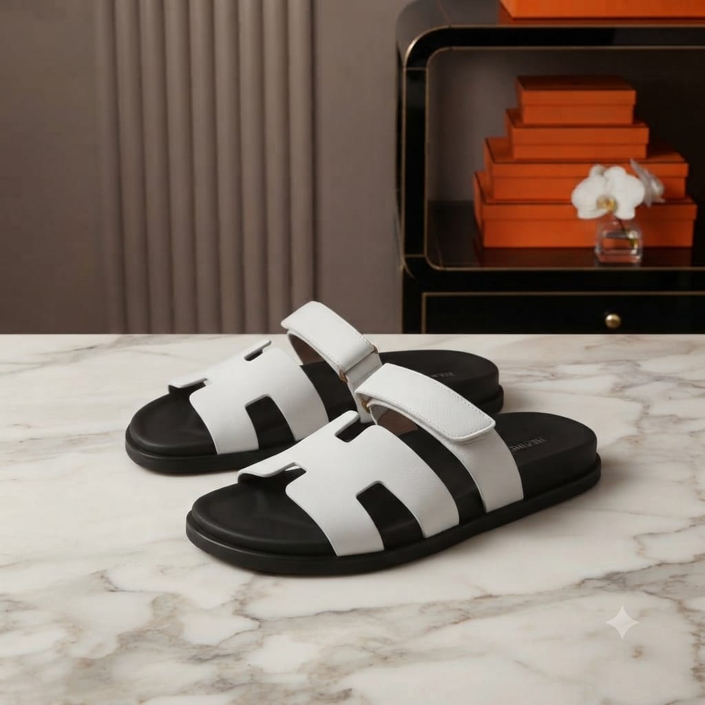 Hermes Sandal Duo Tone Suede
