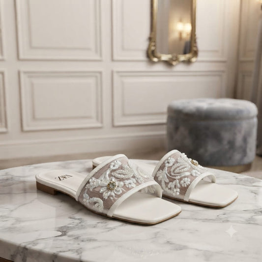 Zara Embroidery Flats