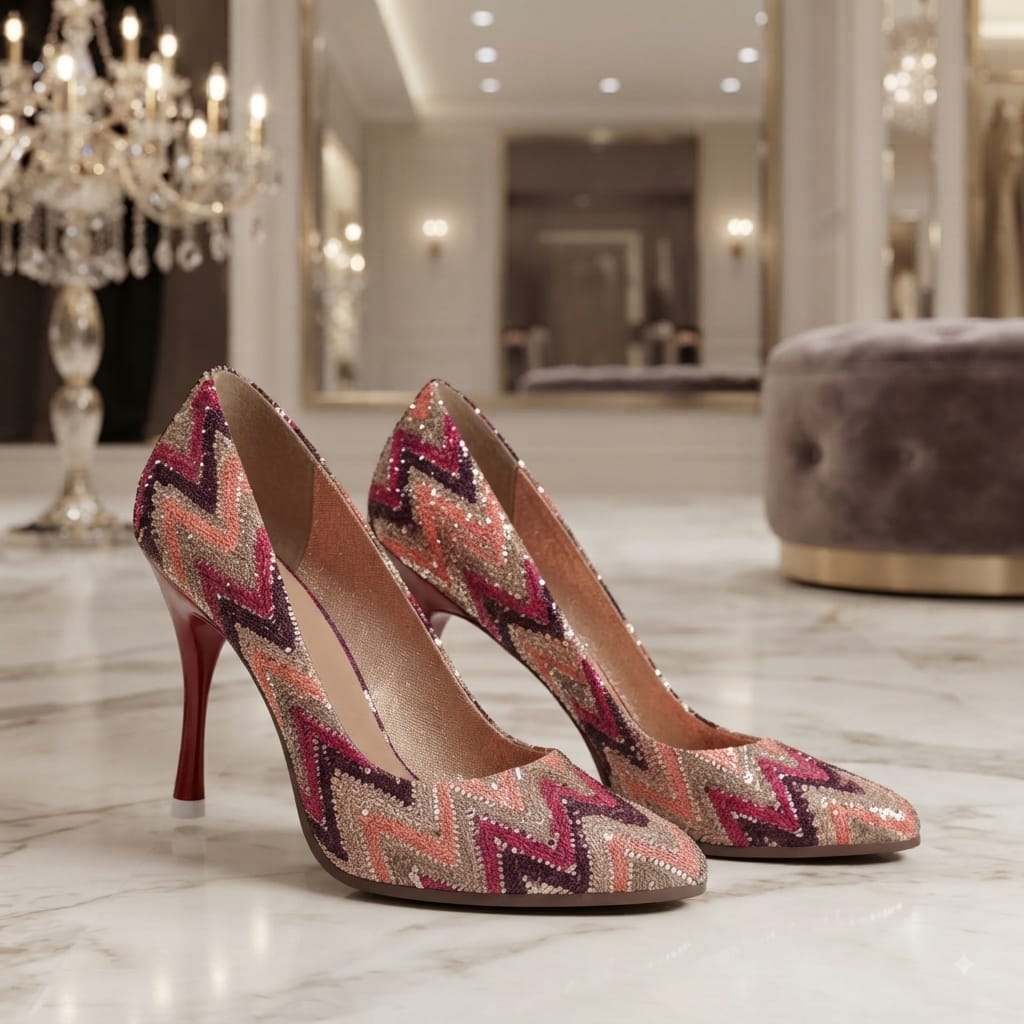 Multicolor Sequin Pumps