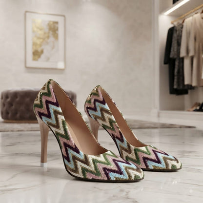 Multicolor Sequin Pumps